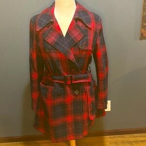 American Eagle Tartan Trench